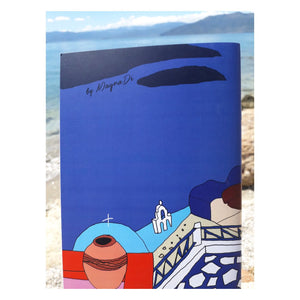Santorini - Digital Printed Postcards from Greece