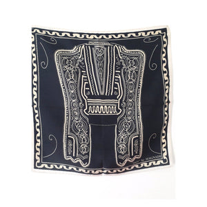 Evzonas 'FERMELi' - Digital Printed Silk Square Scarf