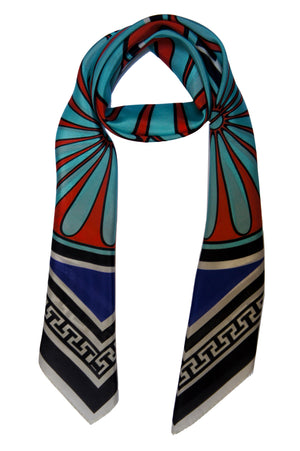 magnadi scarves greek silk digital printed made in greece