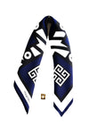 greek key meander bandana silk scarf digital print magnadiscarves
