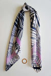 greek print magnadi silk scarves colors of aegean stylish women accessory made in greece