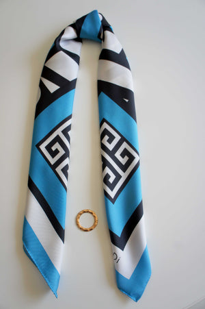 MagnaDi scarves Greek silk scarf  summer print made in Greece 