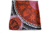 digital printed twill silk scarf made in greece magnadi collection meander antefix print