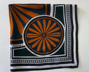 magnadi scarves made in greece silk scarves contemporary designs winter collection stylish accessory for her