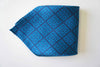 meander greek pattern print pocket size silk scarf made in greece gift for him