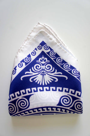 pocket size silk scarf made in greece gift for him