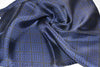 pocket square twill silk scarf blue made in greece