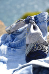 island greek print pocket size scarf how to wear gift for her magnadi scarves