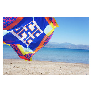 magnadi scarves made in Greece summer prints Greek scarves 
