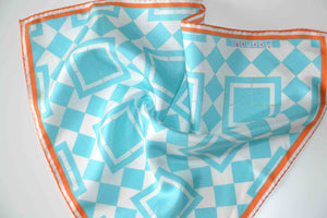 ISLAND TILE - Pocket Square Silk Scarf